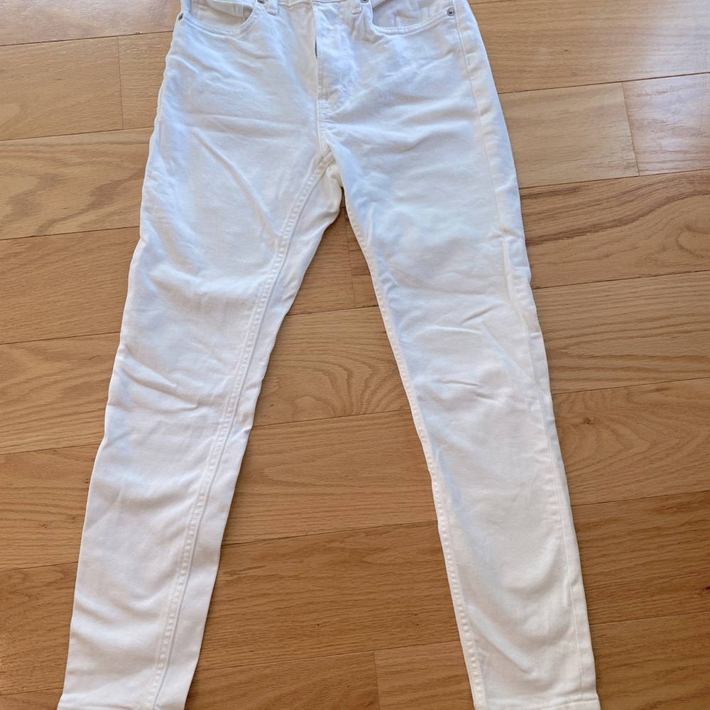 Everlane high rise skinny Jean size 0 in white